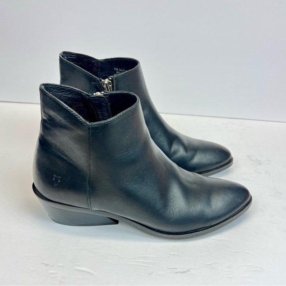 Frye Farrah Inside Zip Bootie, Women’s Size 7M Black Leather - Picture 9 of 9